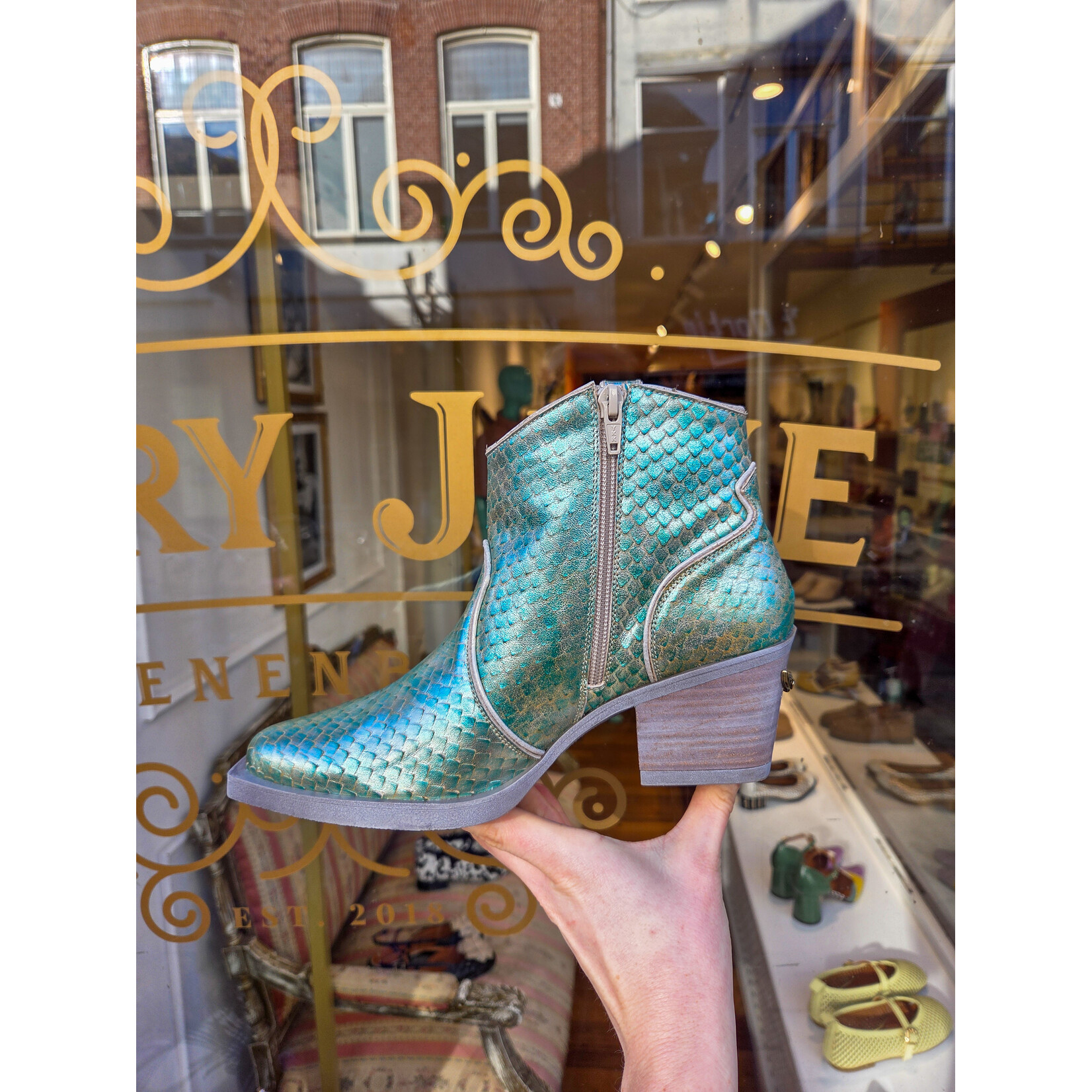 Nemonic Nemonic western laarsje ATLANTA blue