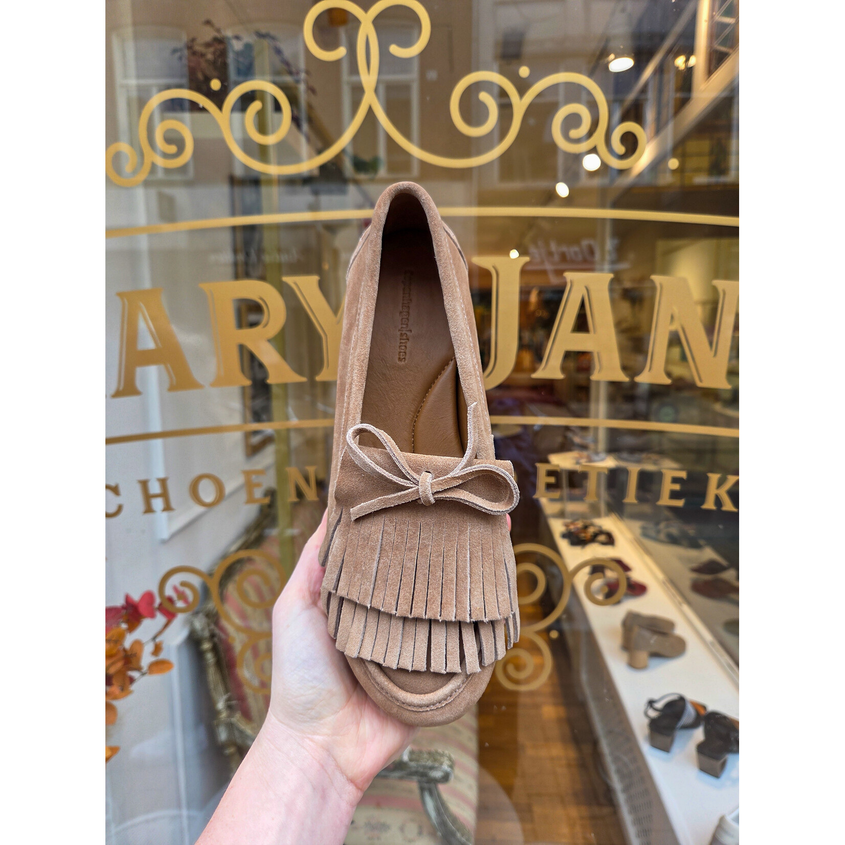 Copenhagen Shoes leren instapper loafer LA BOHEME biscuit