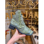 Papucei leren enkellaarsje veter COSETTE salvia