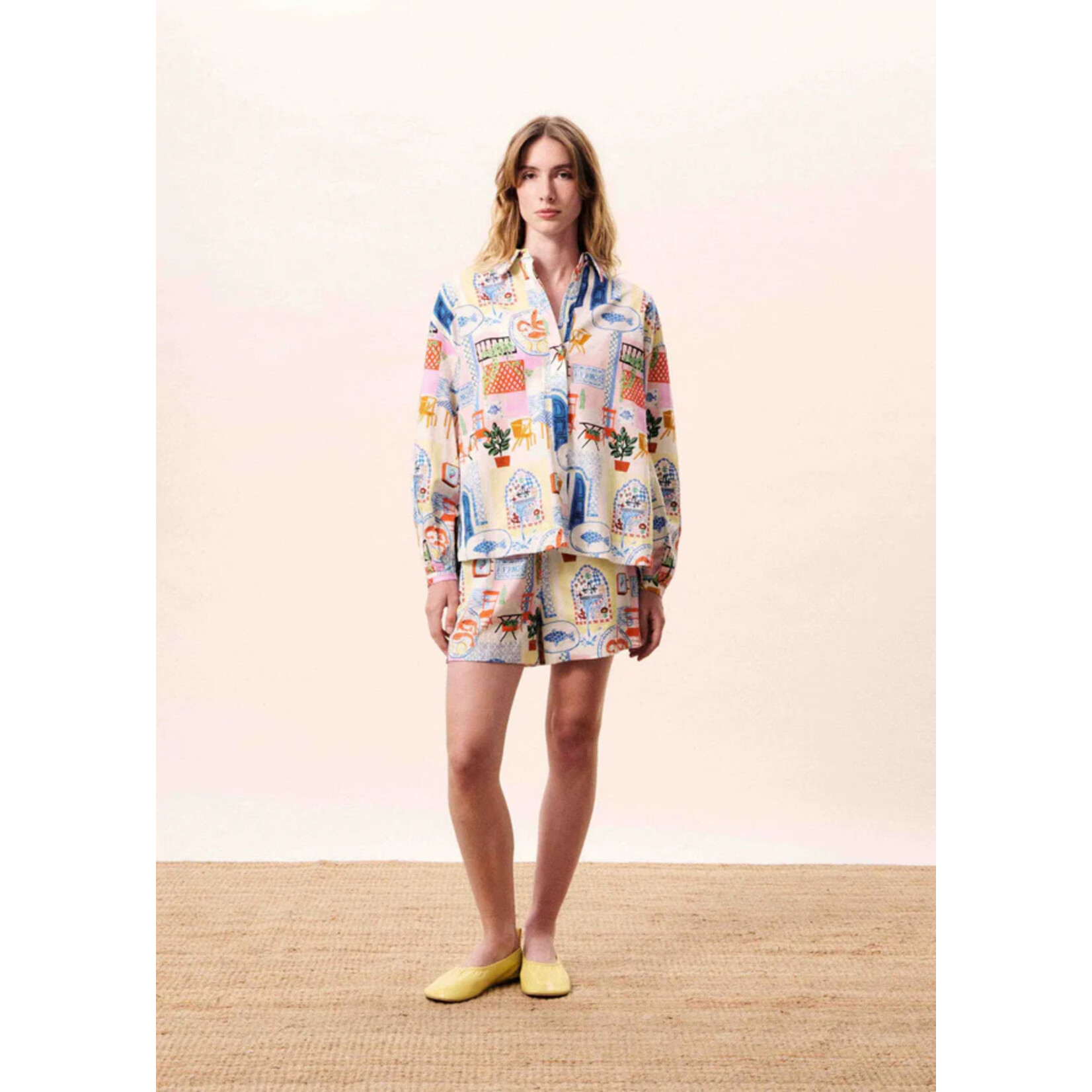 FRNCH FRNCH short print LAPIS multi