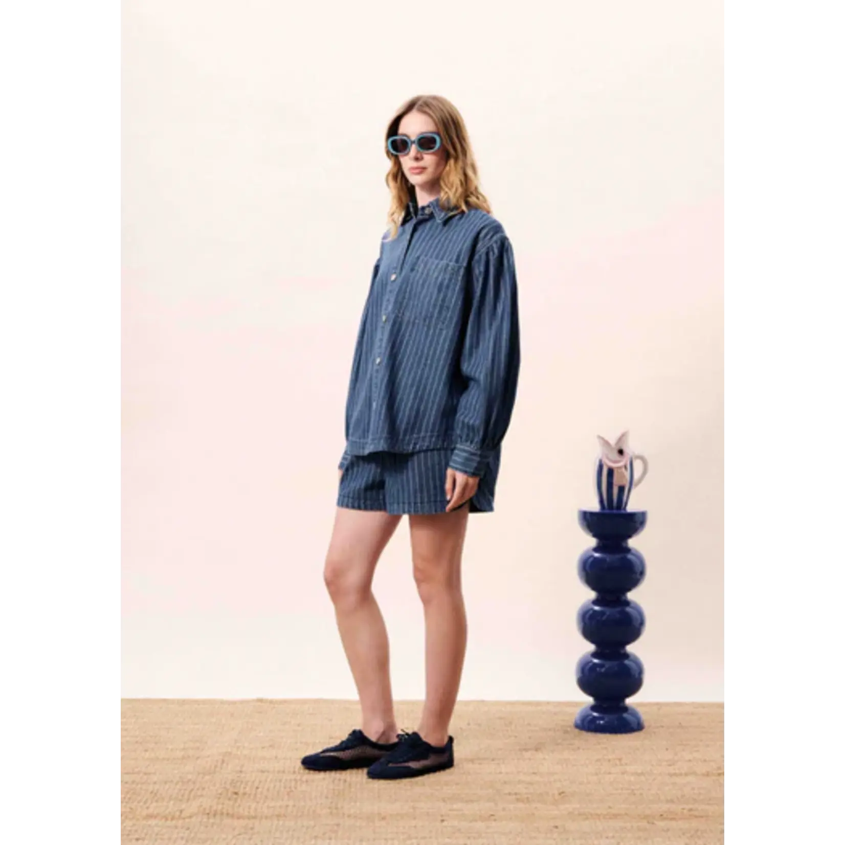 FRNCH FRNCH spijkerblouse FIDELIA denim