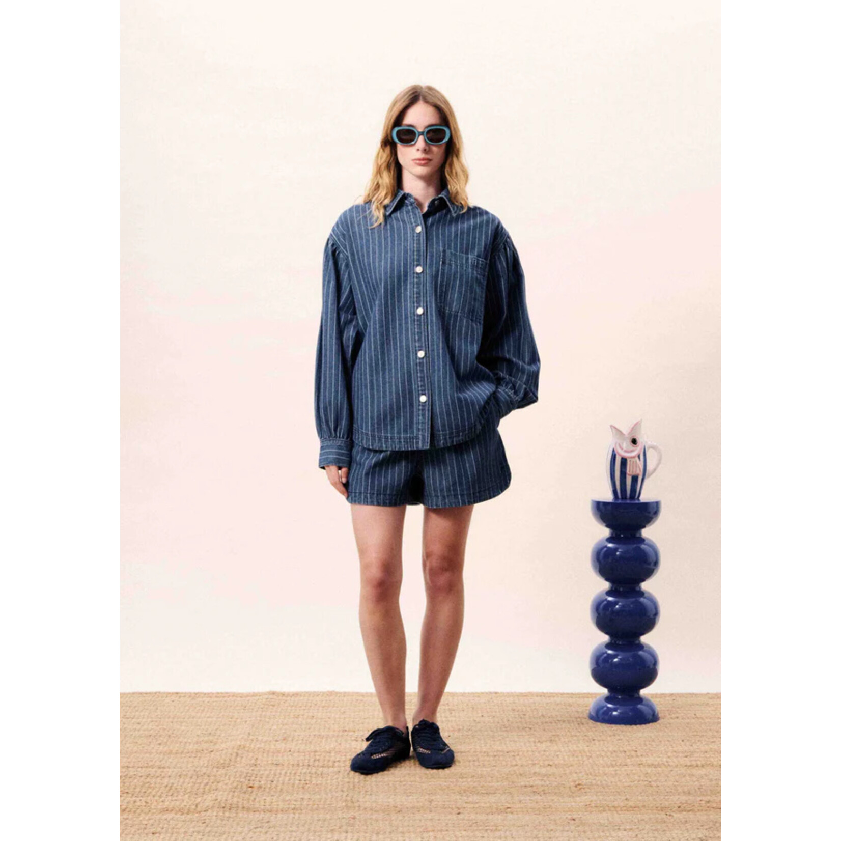 FRNCH FRNCH spijkerblouse FIDELIA denim