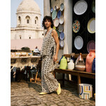 FRNCH FRNCH top set gehaakt bloem NAVAGIO zwart/wit