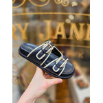 Copenhagen Shoes leren slipper 'The Feeling Leather' zwart