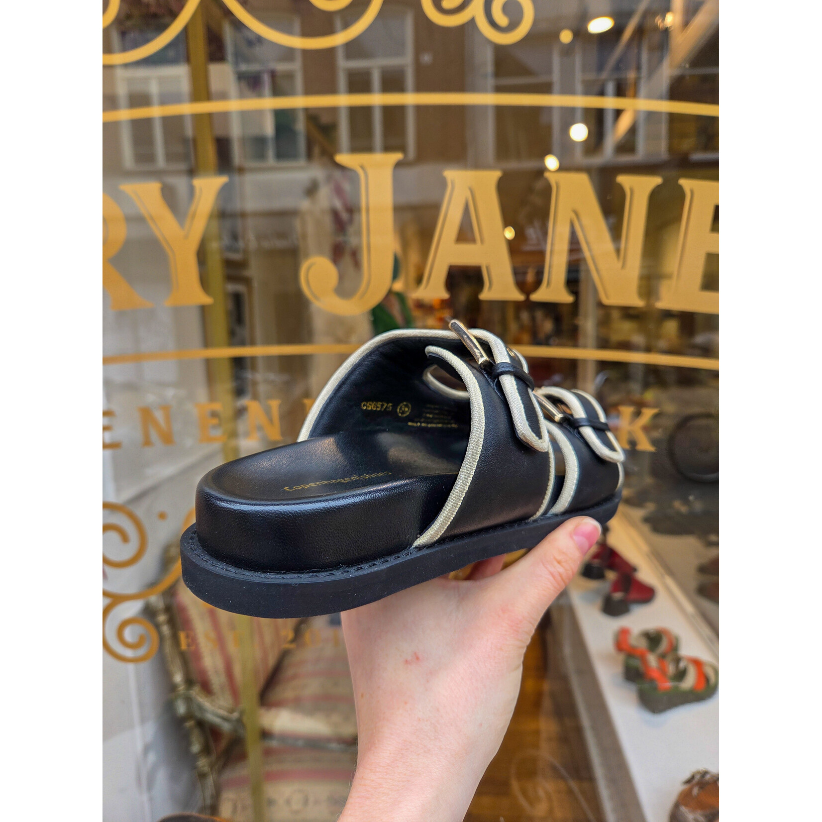 Copenhagen Shoes leren slipper 'The Feeling Leather' zwart