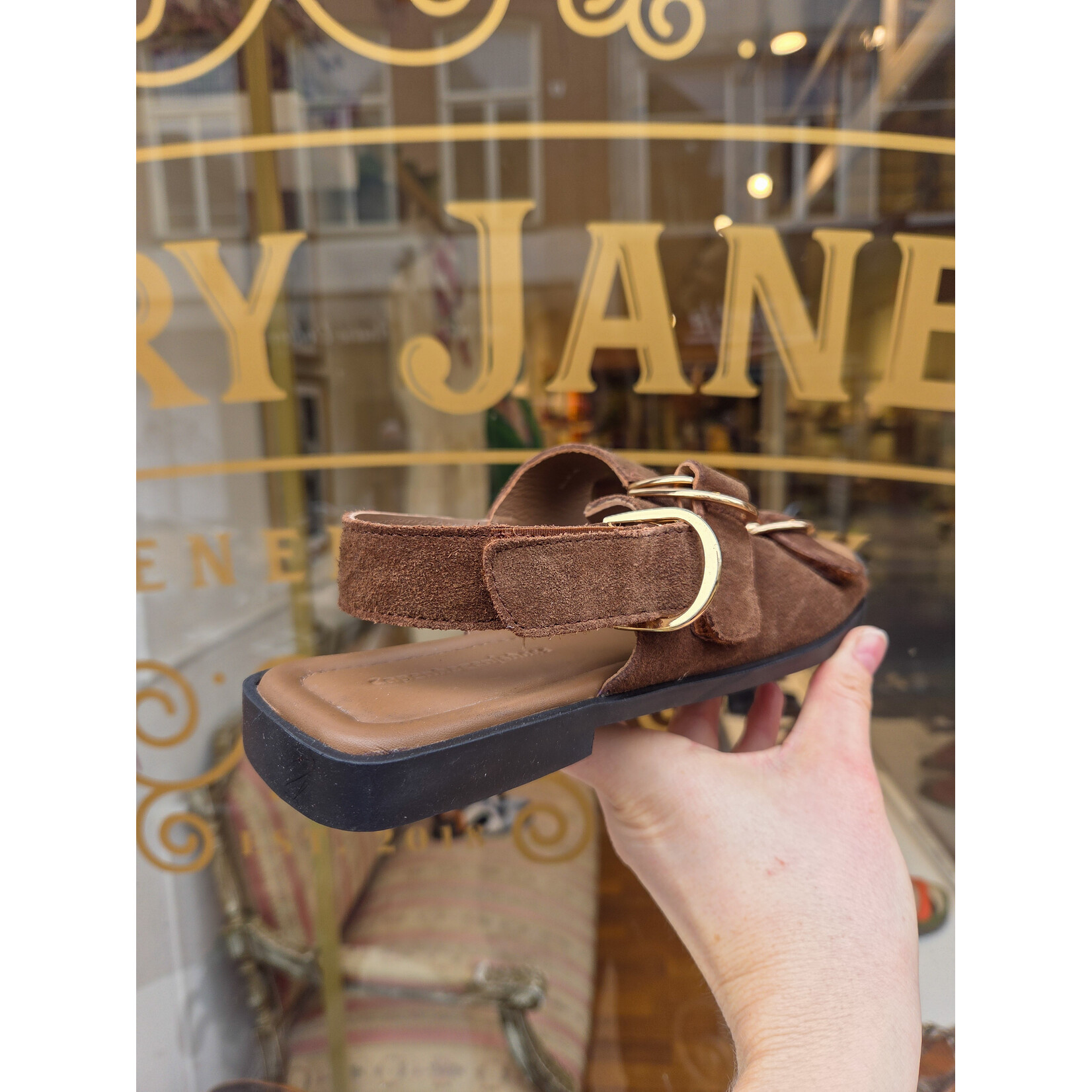 Copenhagen Shoes leren sandaal ELLE bruin