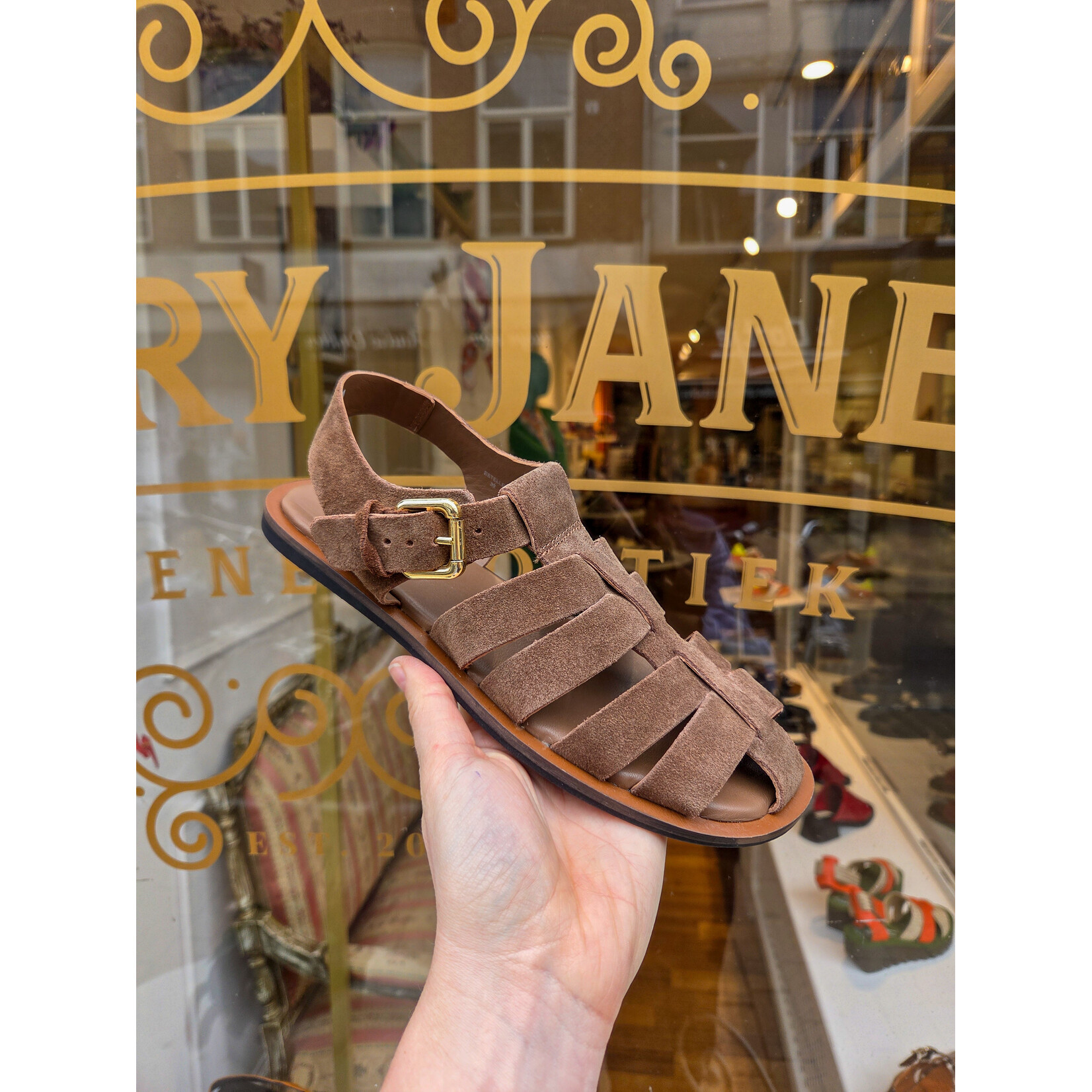 Copenhagen Shoes leren sandaal ESTHELLE bruin