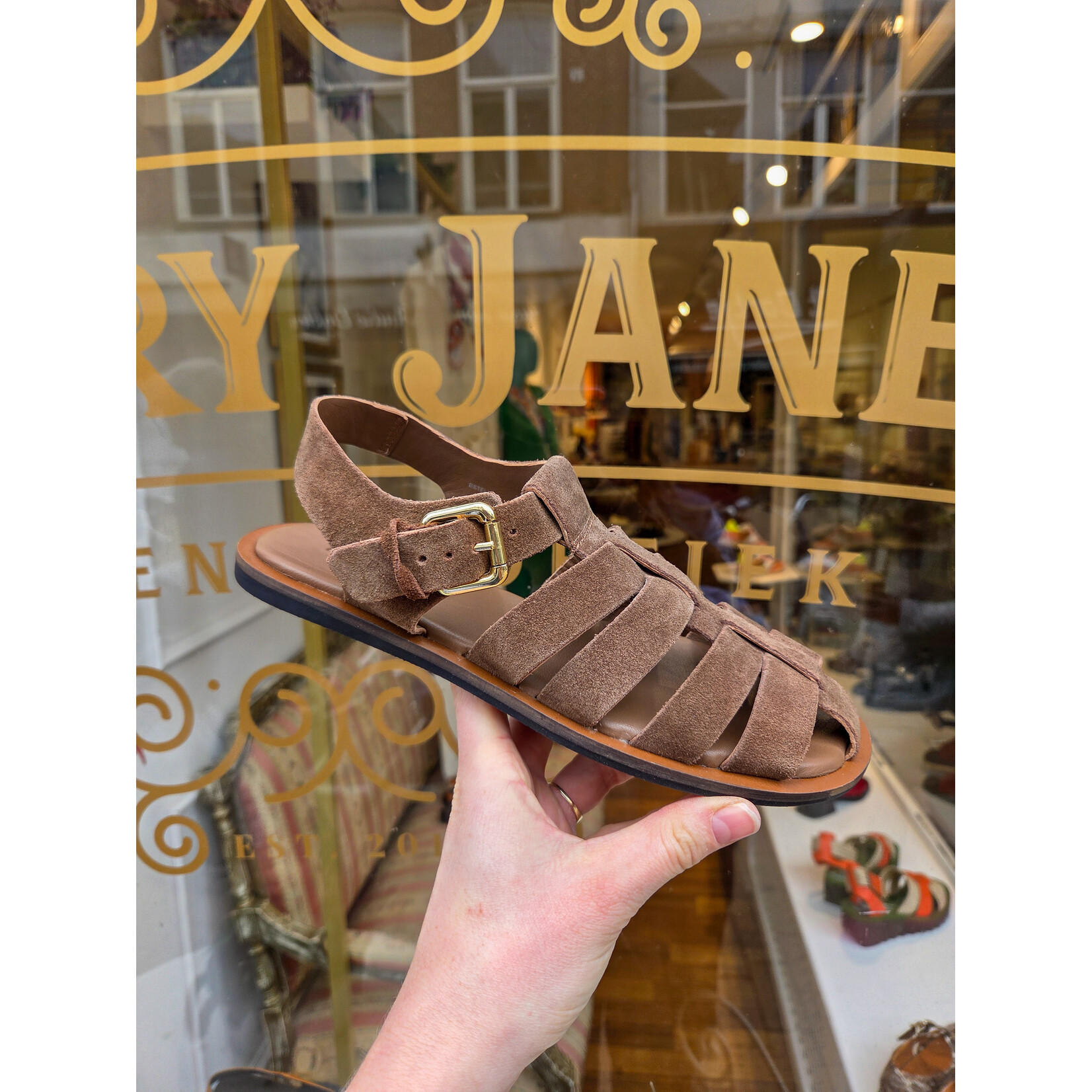 Copenhagen Shoes leren sandaal ESTHELLE bruin