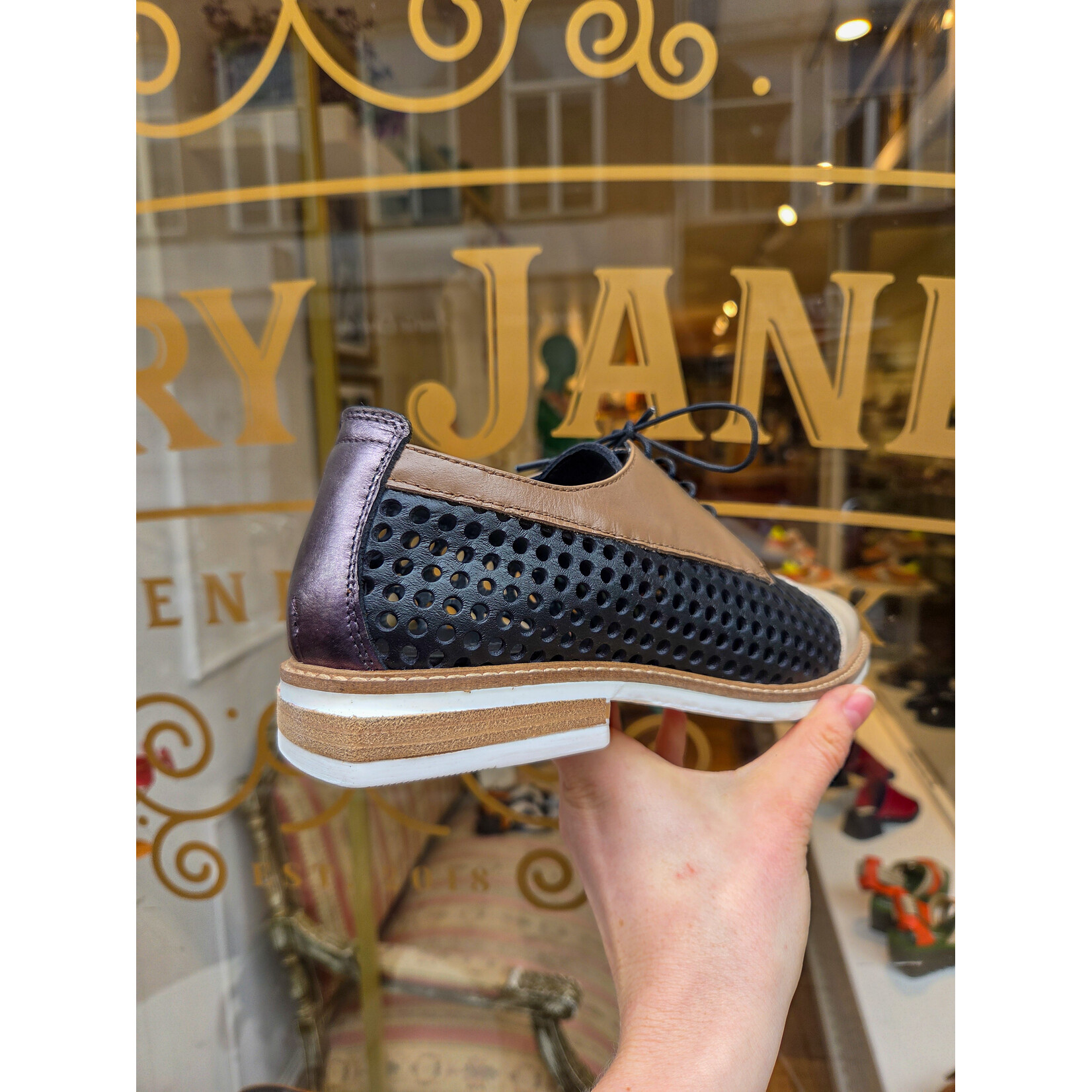 Le Bohemien veterschoen taupe SU03 zw creme