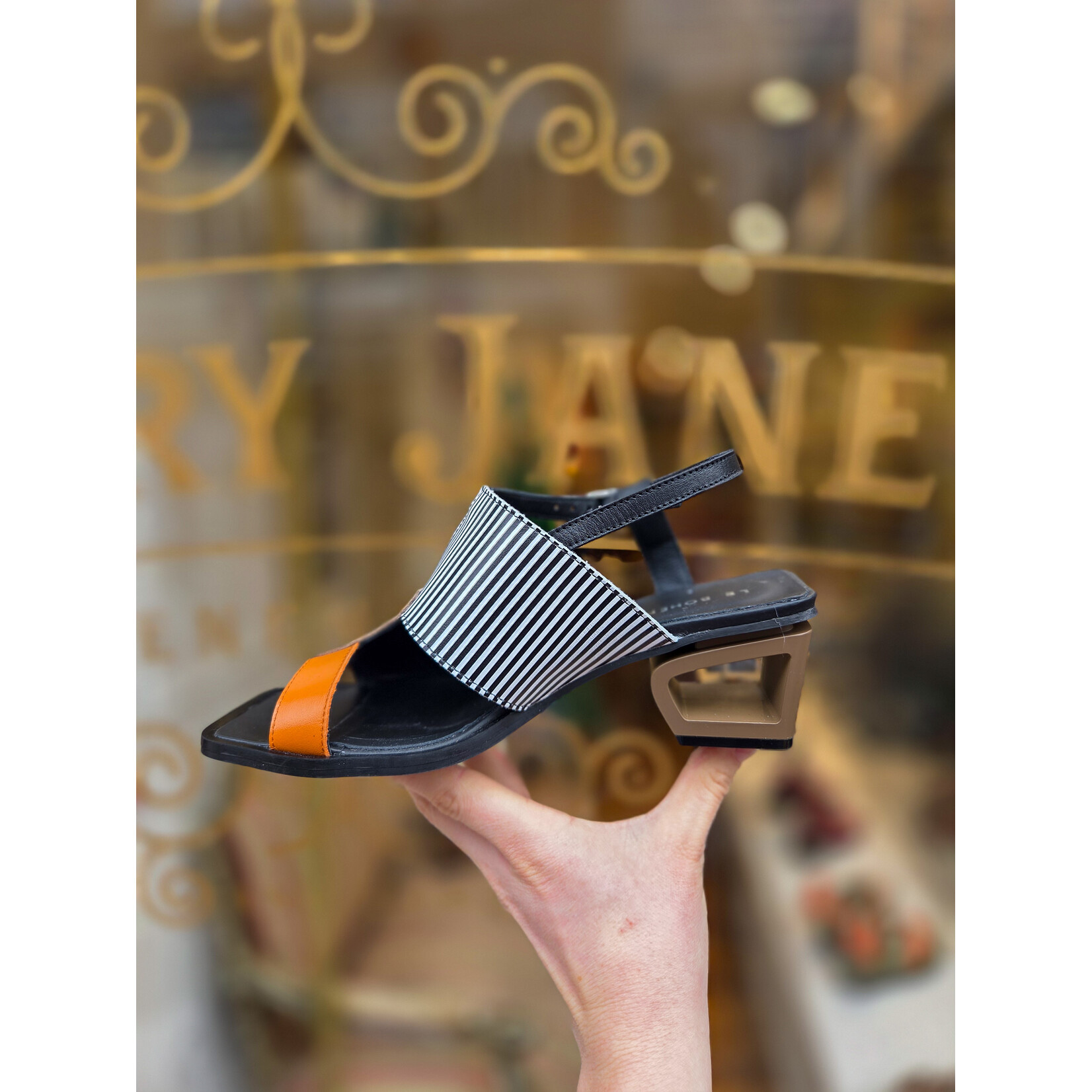 Le Bohemien sandaal special TF5001 bruin oranje zw