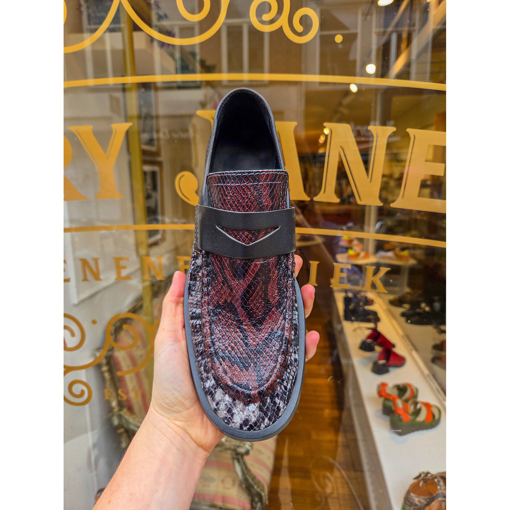 Miista ZITA moccasin loafers bruin/grijs