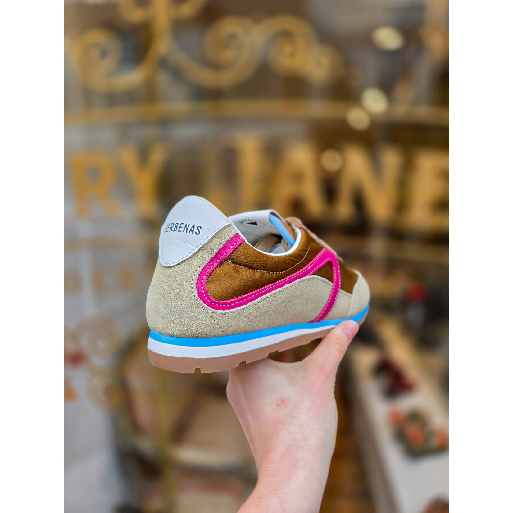 Verbenas sneaker PIETRA bruin/roze