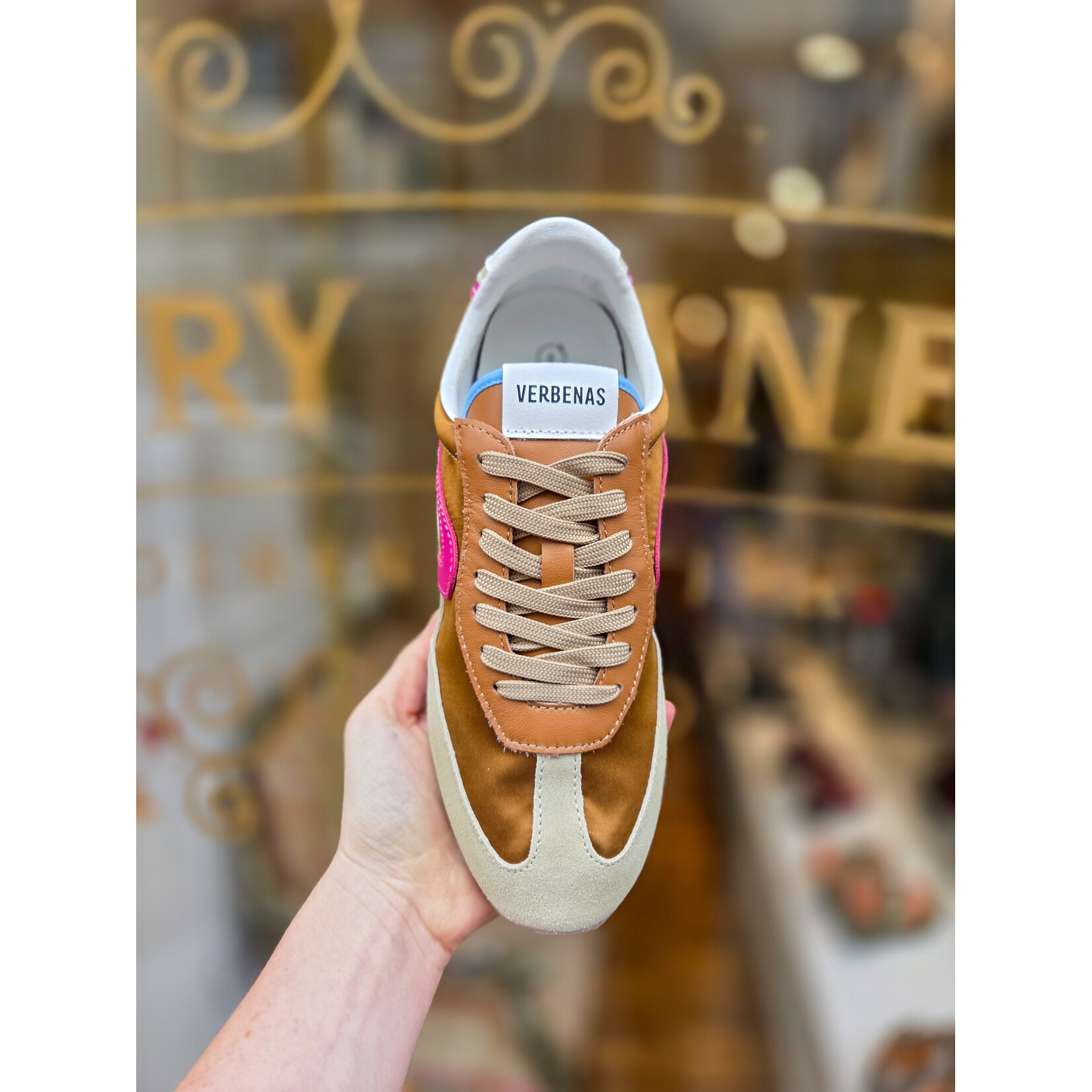 Verbenas sneaker PIETRA bruin/roze