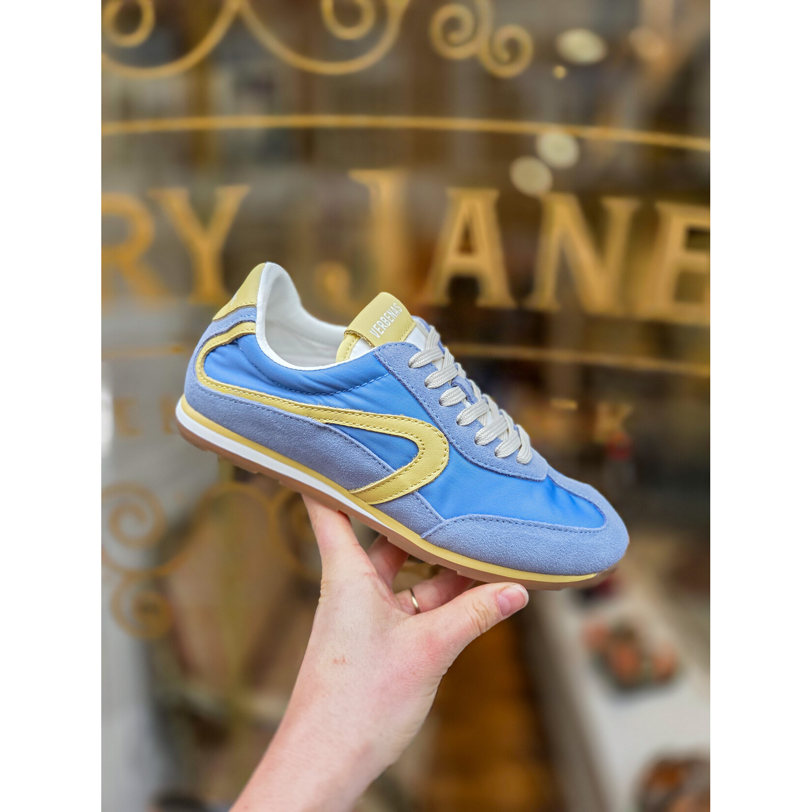 Verbenas sneaker SAVONA blauw/geel