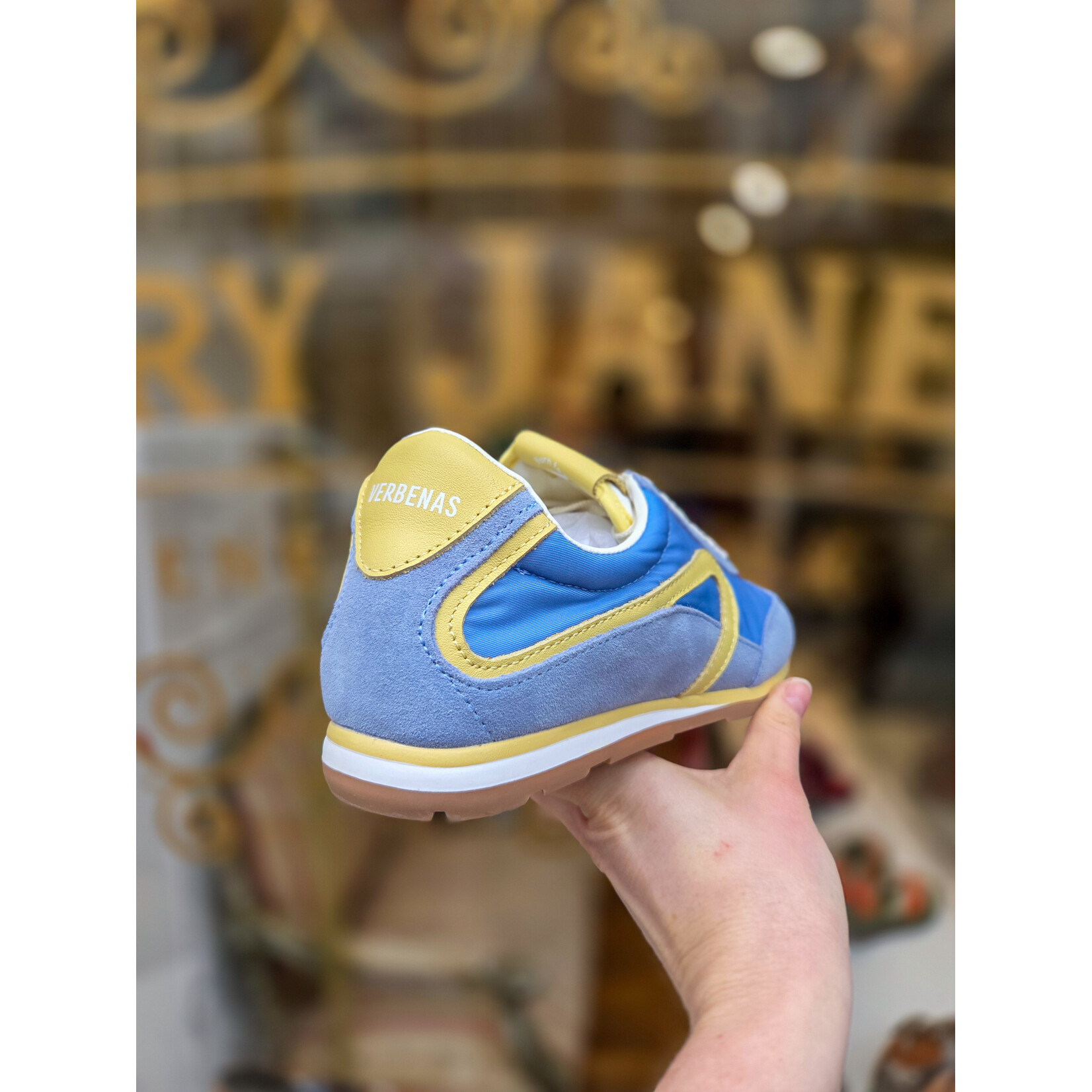 Verbenas sneaker SAVONA blauw/geel