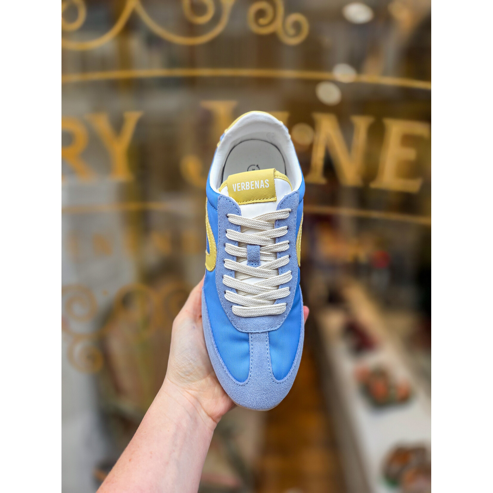 Verbenas sneaker SAVONA blauw/geel
