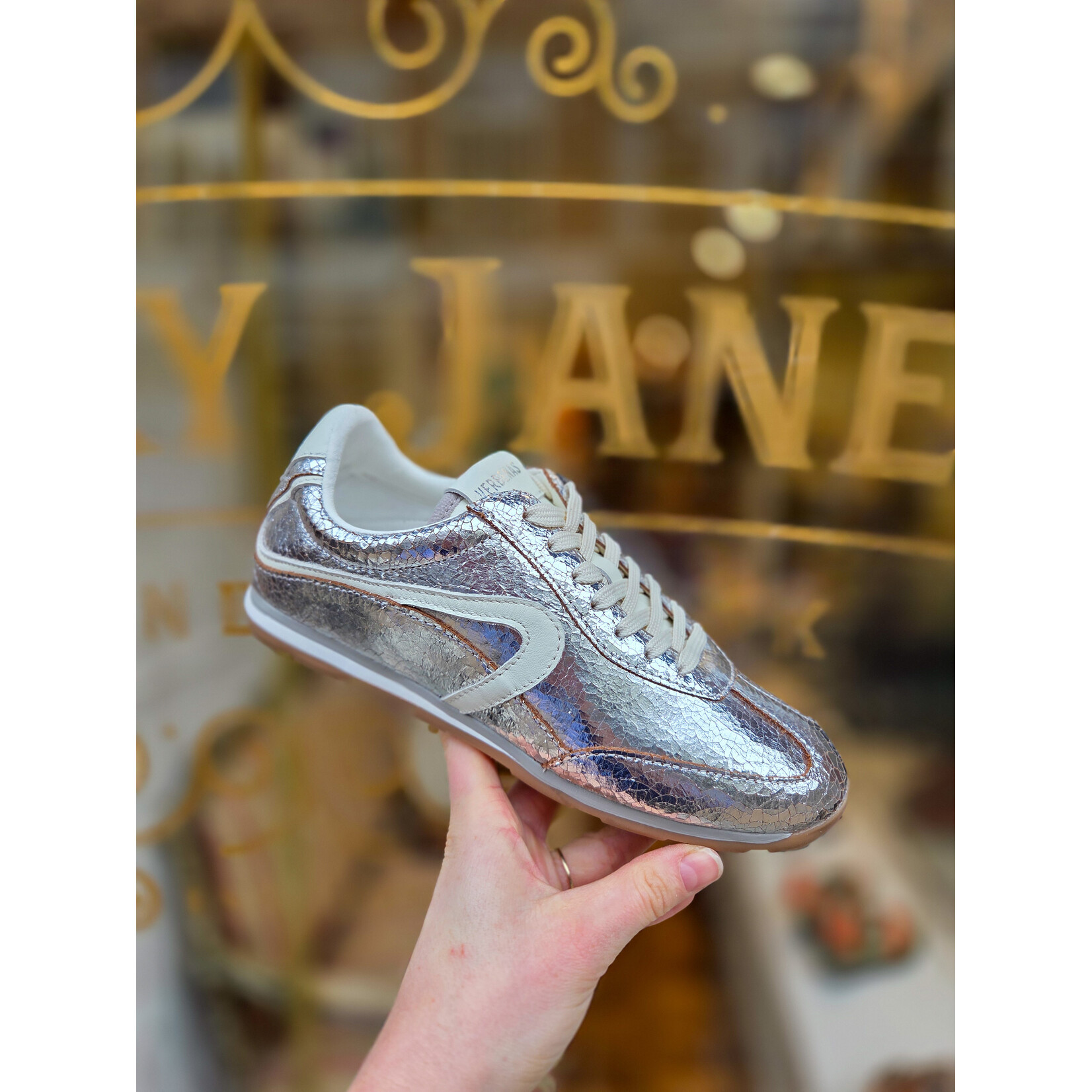 Verbenas sneaker BRECK zilver