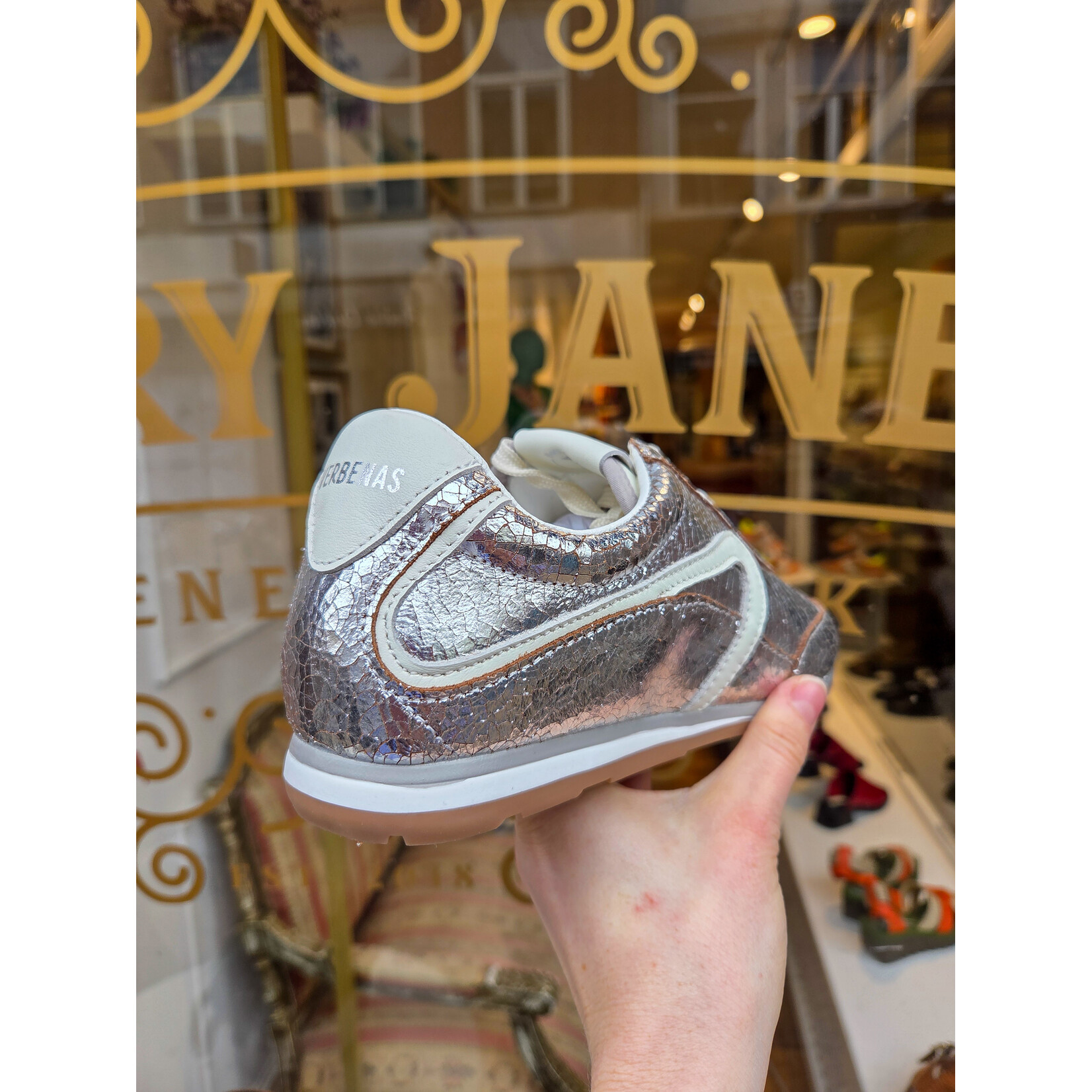 Verbenas sneaker BRECK zilver