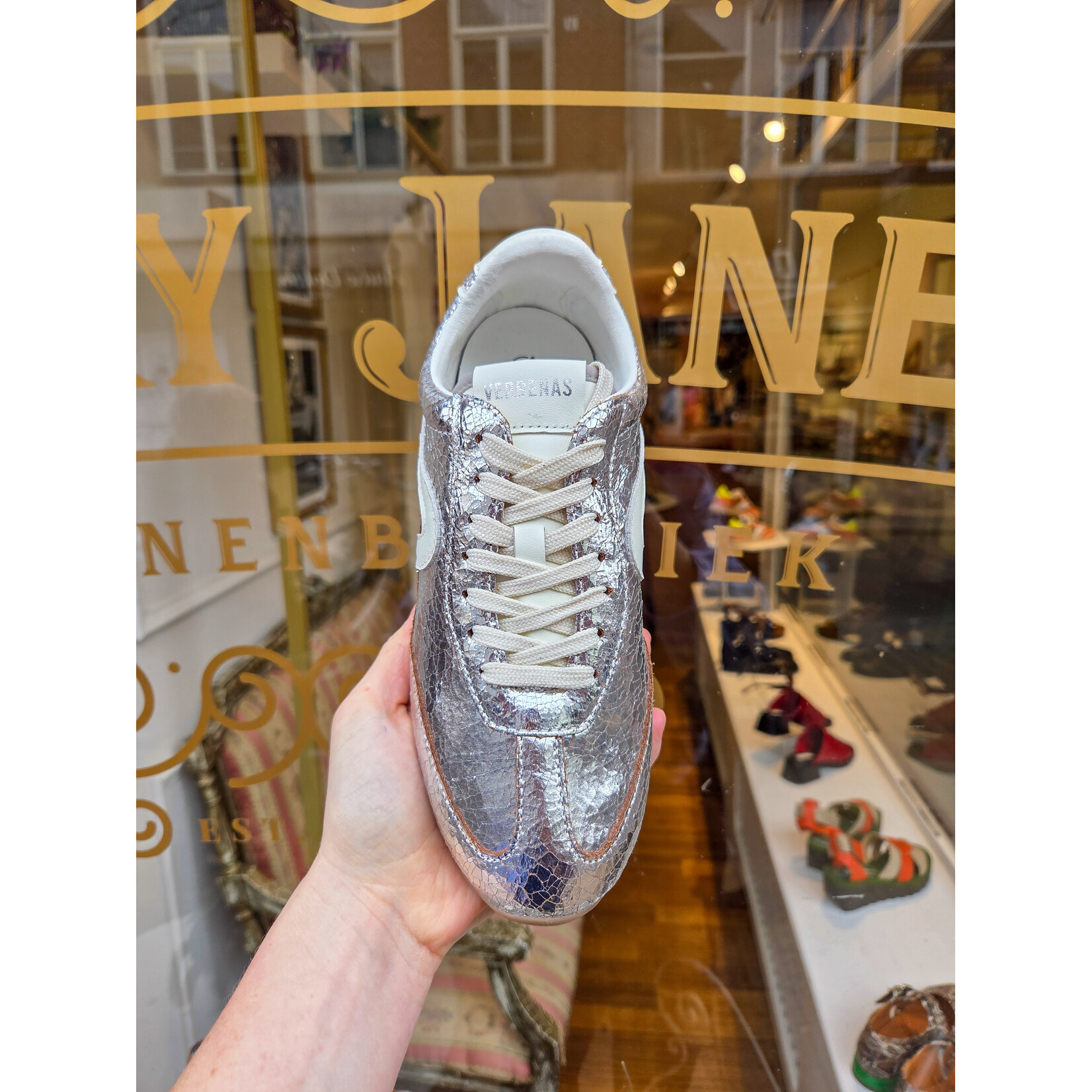 Verbenas sneaker BRECK zilver