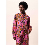 FRNCH FRNCH blouse print SAILOR bloem roze/bruin/oranje