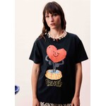 FRNCH FRNCH tshirt NAJAS print zwart