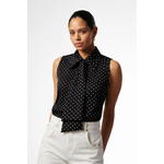 AAIKO blouse SARAN dots zwart/wit