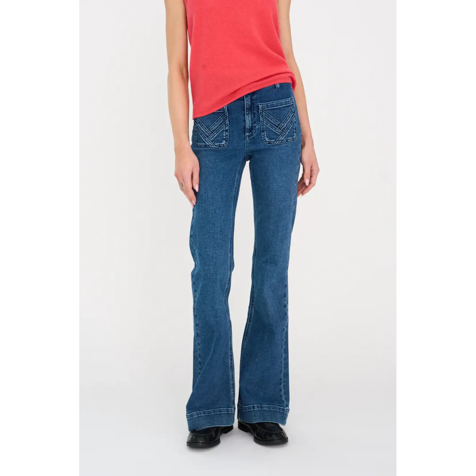 Pieszak Pieszak jeans CARLA love jeans mid waist blue