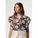Aaiko blouse viscose YAELLA bitter chocolate