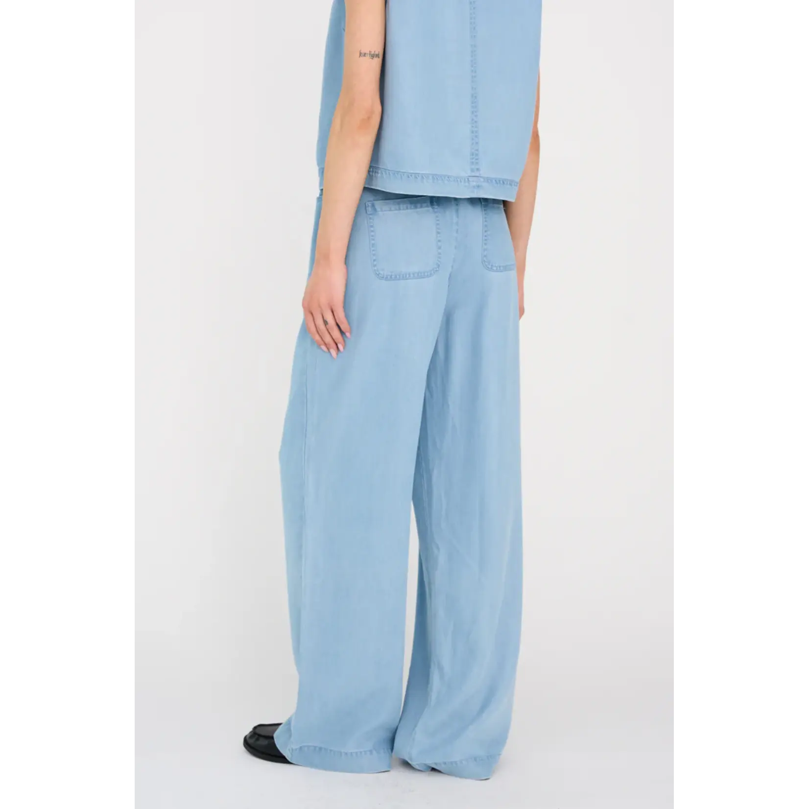Pieszak Pieszak sporty denim DREA broek waves blue