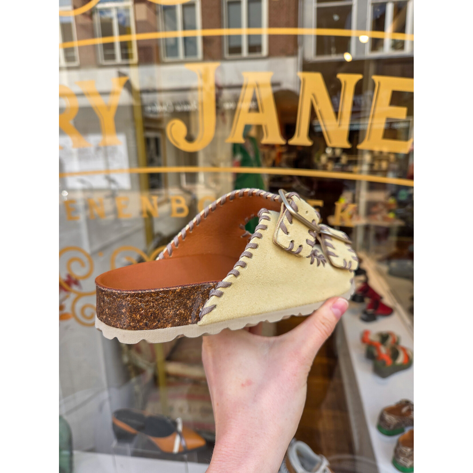 Verbenas slipper RANDEL serraje craft geel