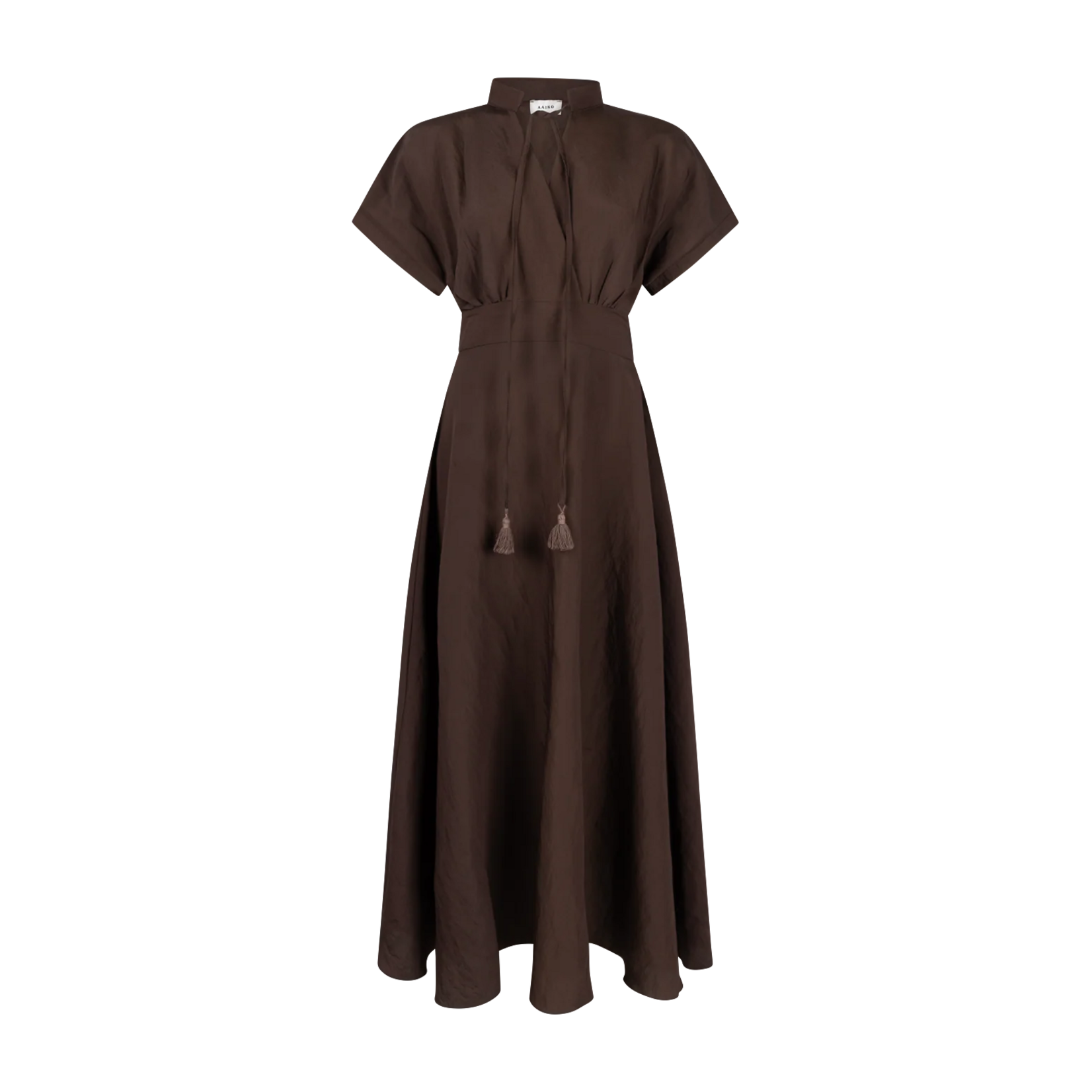 Aaiko jurk modal SERRA bitter chocolate