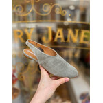 FRANK suede slingback muil ELENA groen