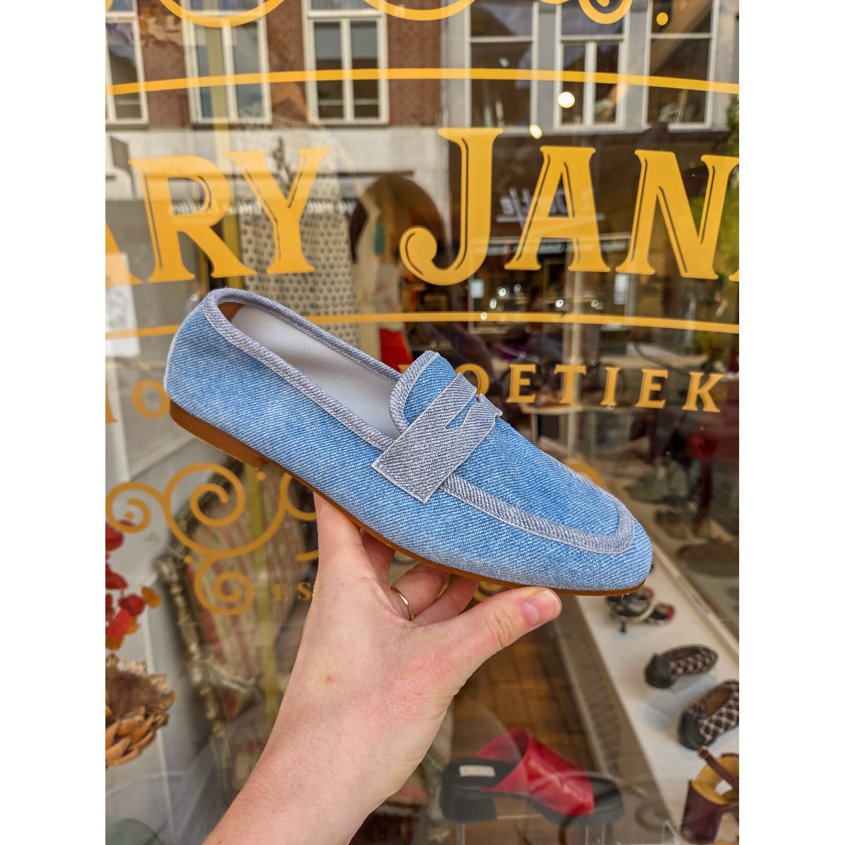 FRANK denim loafer MARLON denim/blauw