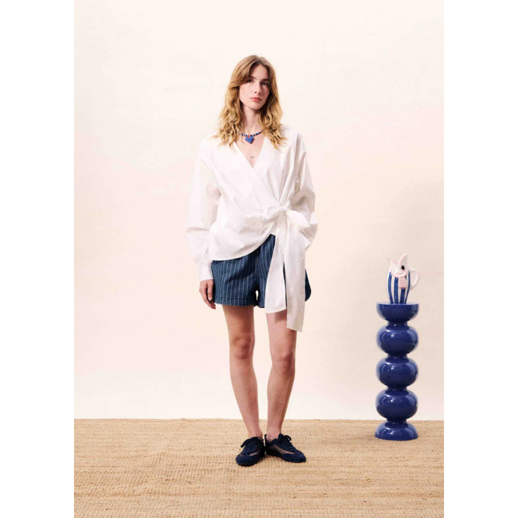 FRNCH FRNCH blouse omslag LANAQUA top wit