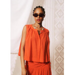 FRNCH FRNCH top blouse NUNZIO koraal