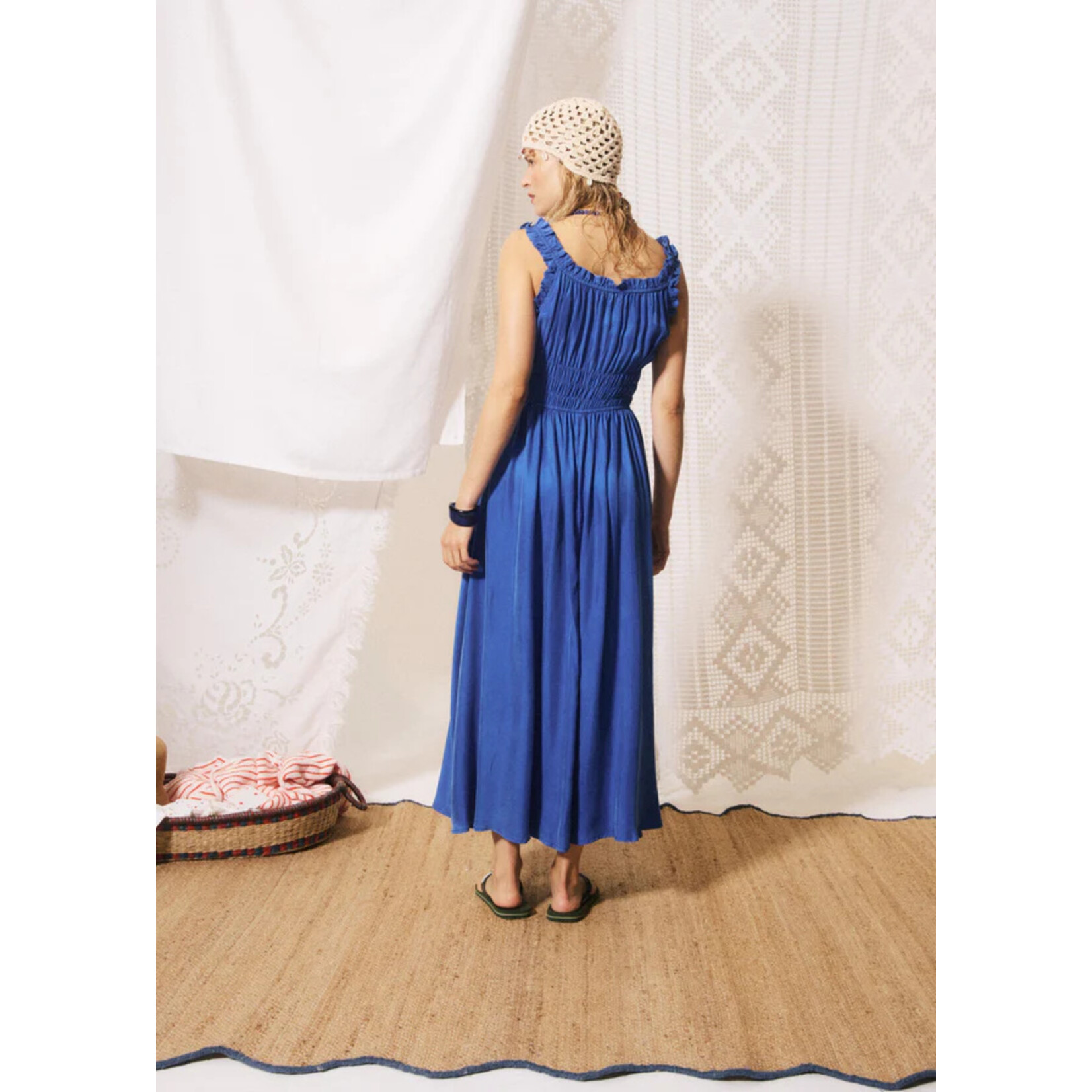 FRNCH FRNCH jurk viscose TOTO blauw