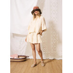 FRNCH FRNCH zomerpak katoen top/blouse ALESSANDRO koraal/creme
