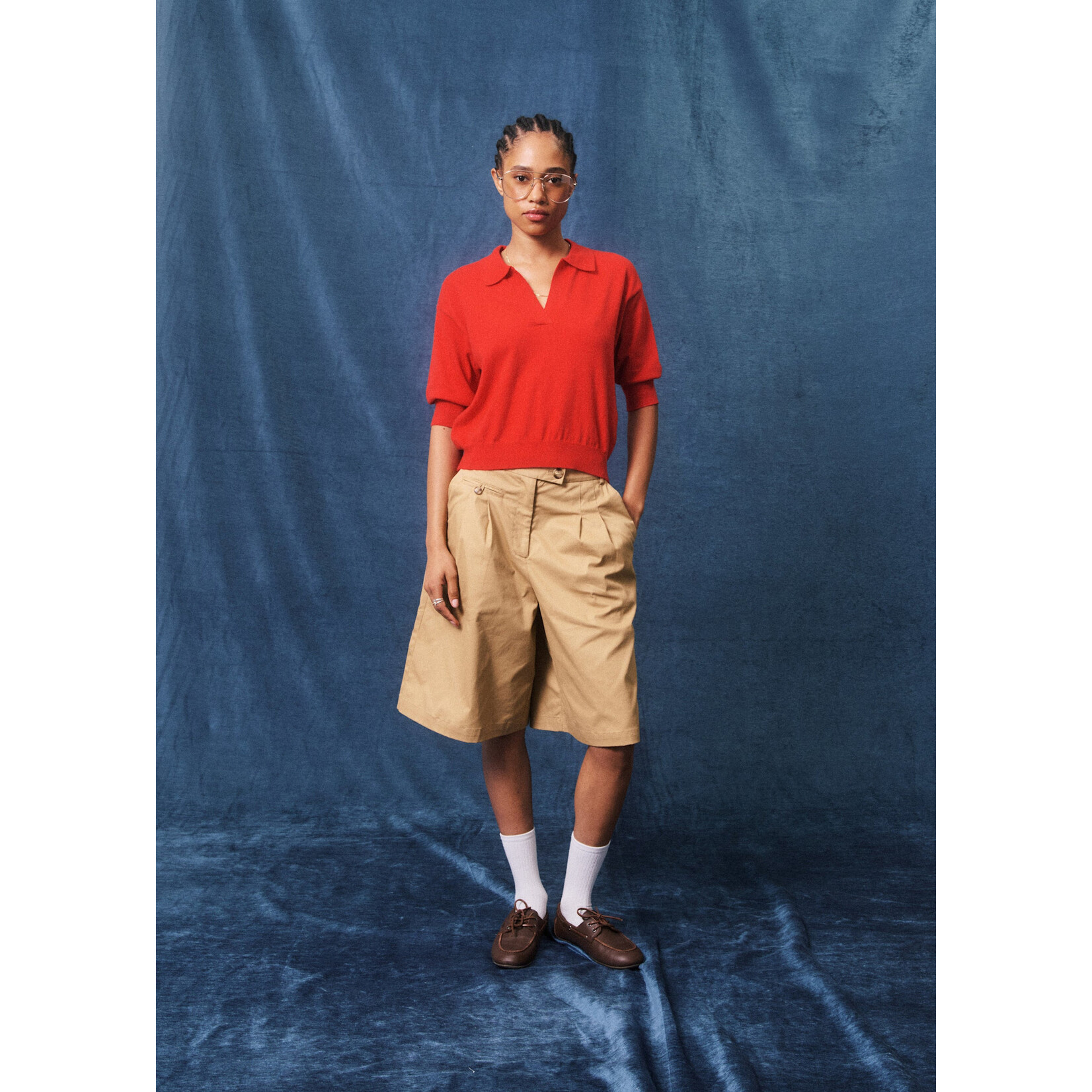 FRNCH FRNCH polo shirt SAMONA rood