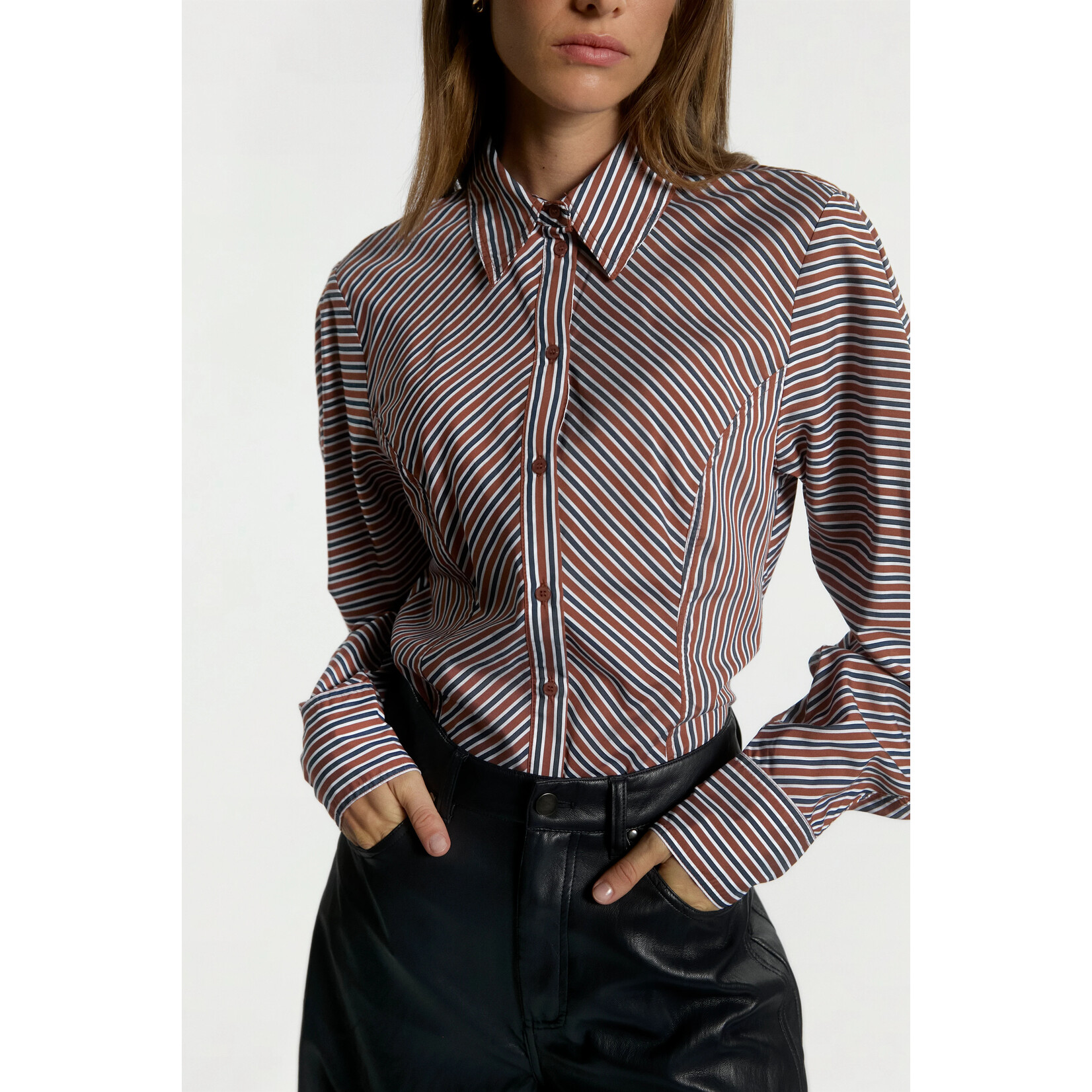 Aaiko blouse viscose ISABEL stripe