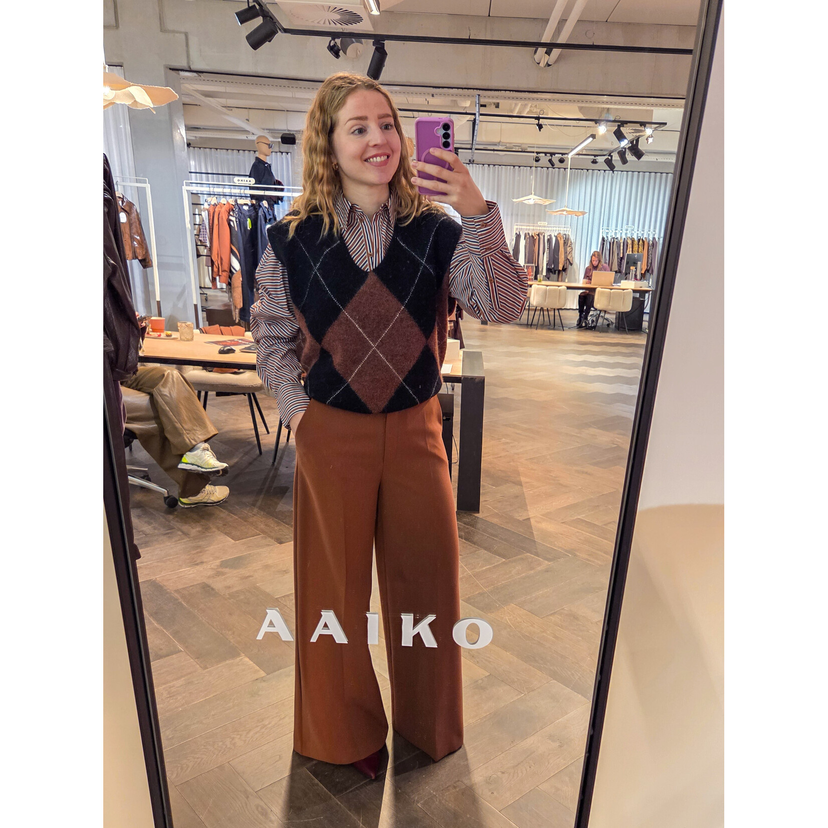 Aaiko pantalon broek NORE buttons