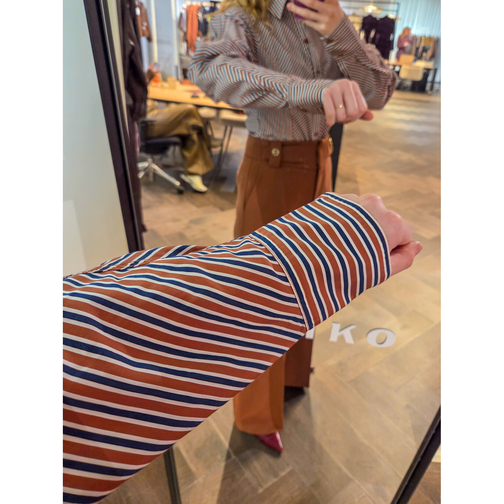 Aaiko blouse viscose ISABEL stripe