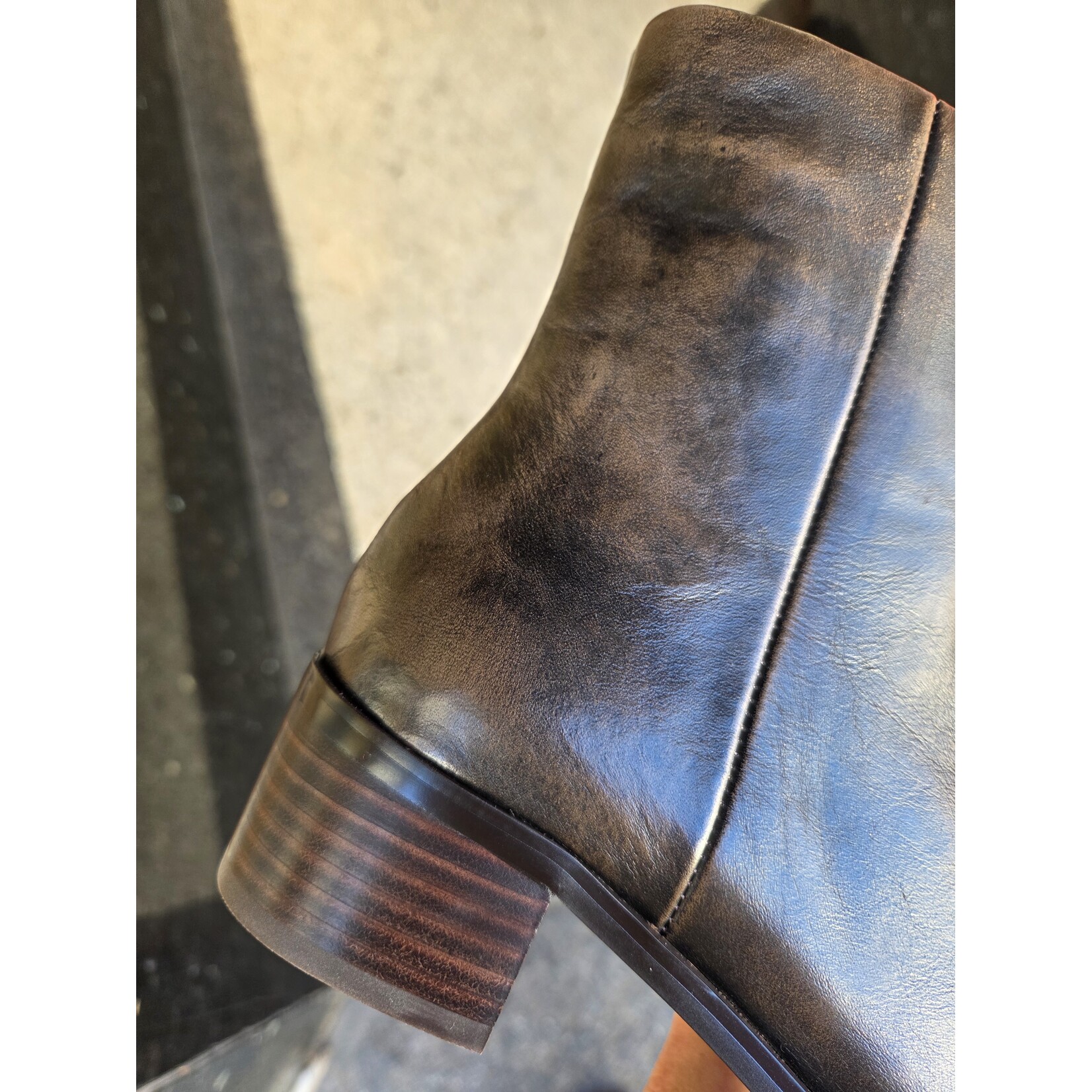 BLACKROSE BLACKROSE sofer leather enkellaarsje ELLY chocolate