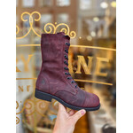 Fly London leren enkellaarsje suede JILK burgundy