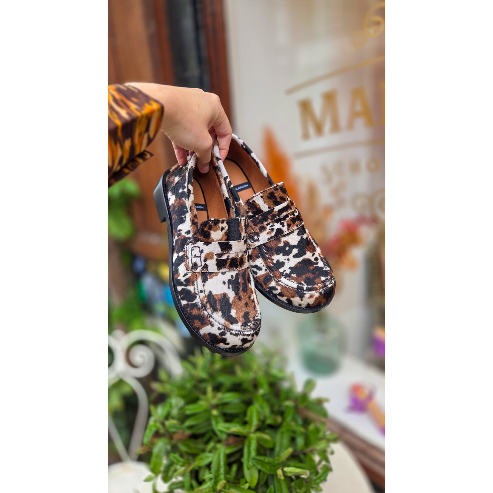 Angel Alarcon Angel Alarcon leren loafer print LOUISA multi
