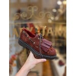 MJUS leren bootschoen TEGOLA franje bruin