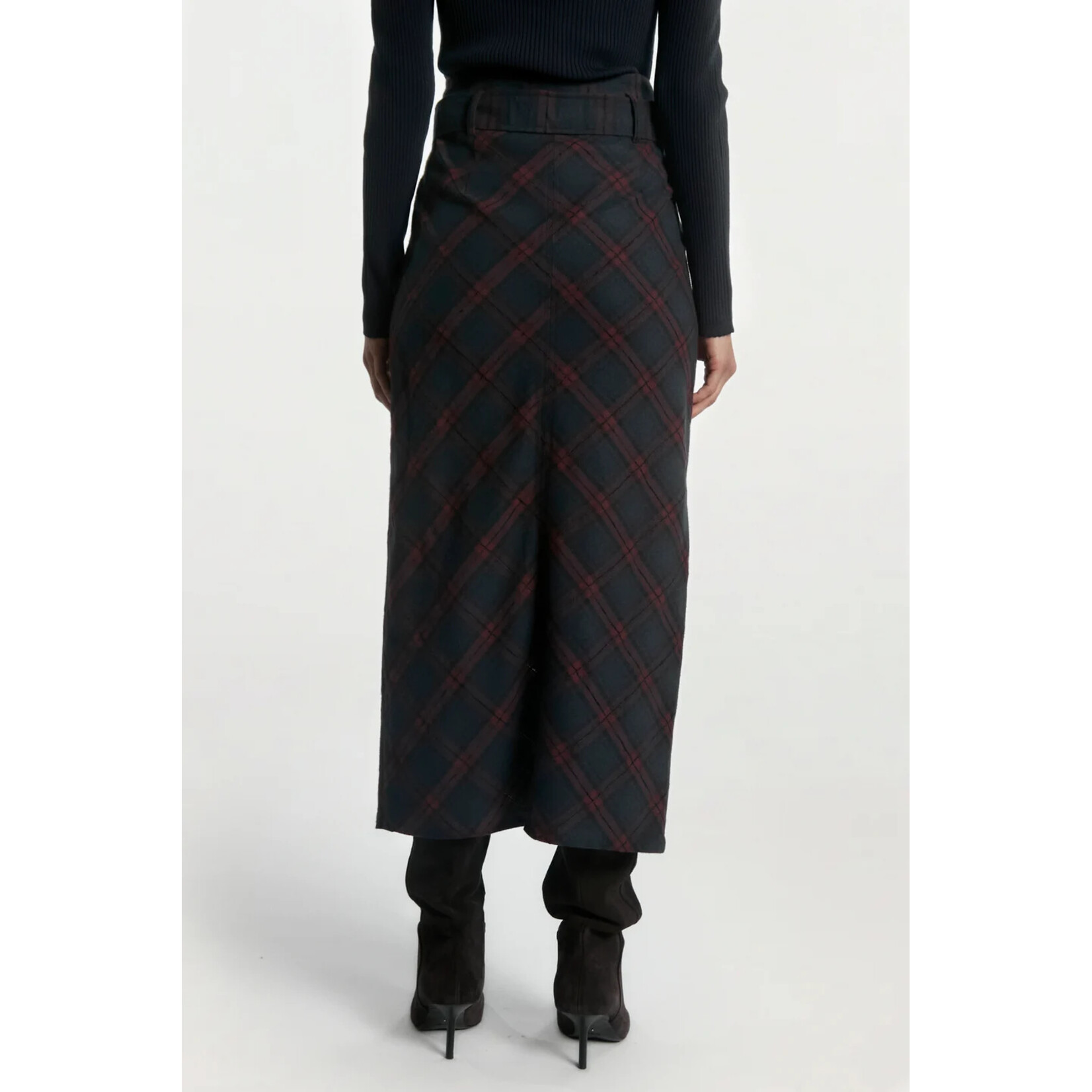 Aaiko rok geruit BELIANE blauw