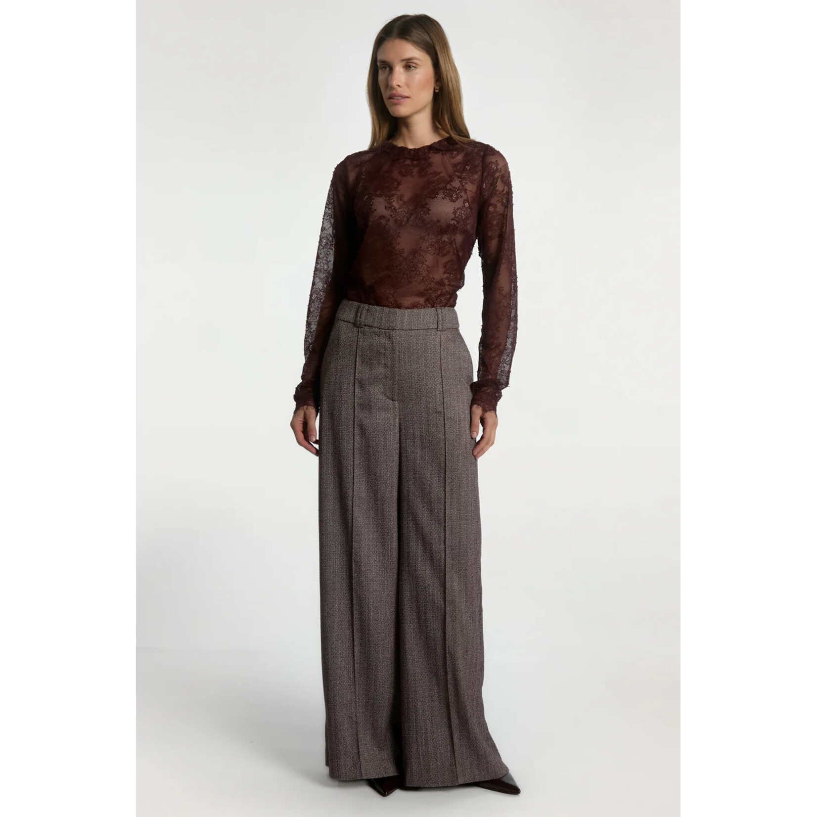 Aaiko broek NORE herring bordeaux