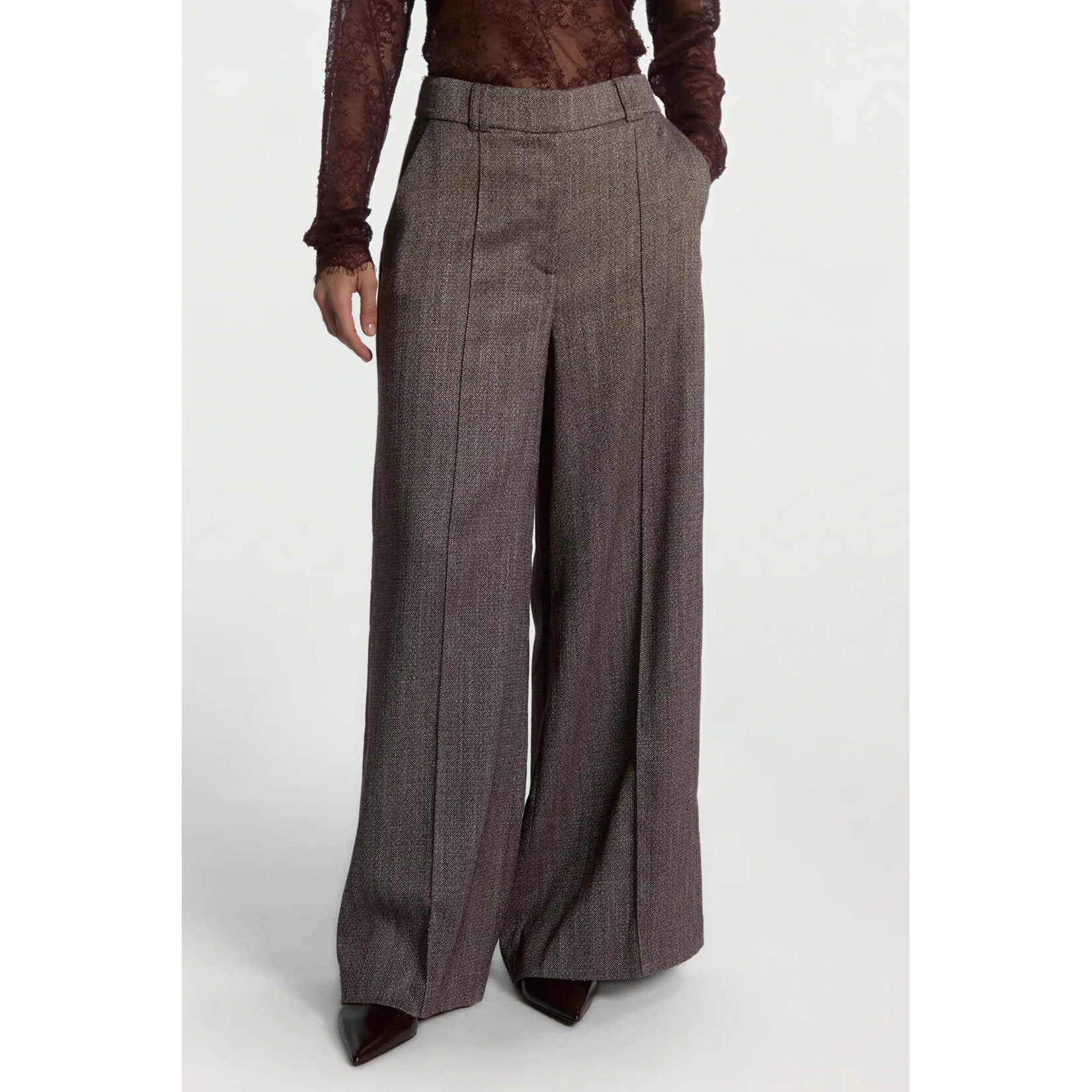 Aaiko broek NORE herring bordeaux