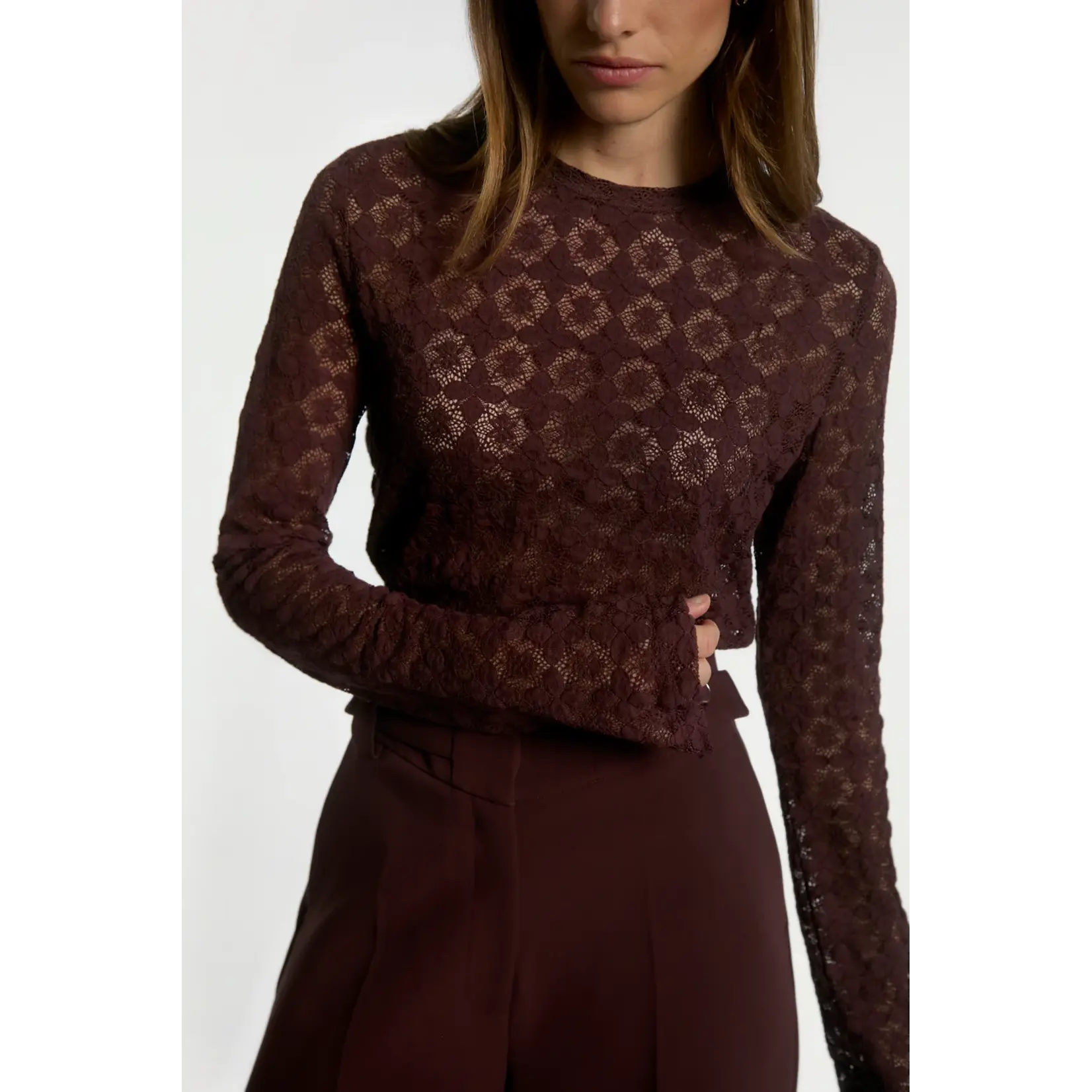 Aaiko top kant MAISON bordeaux