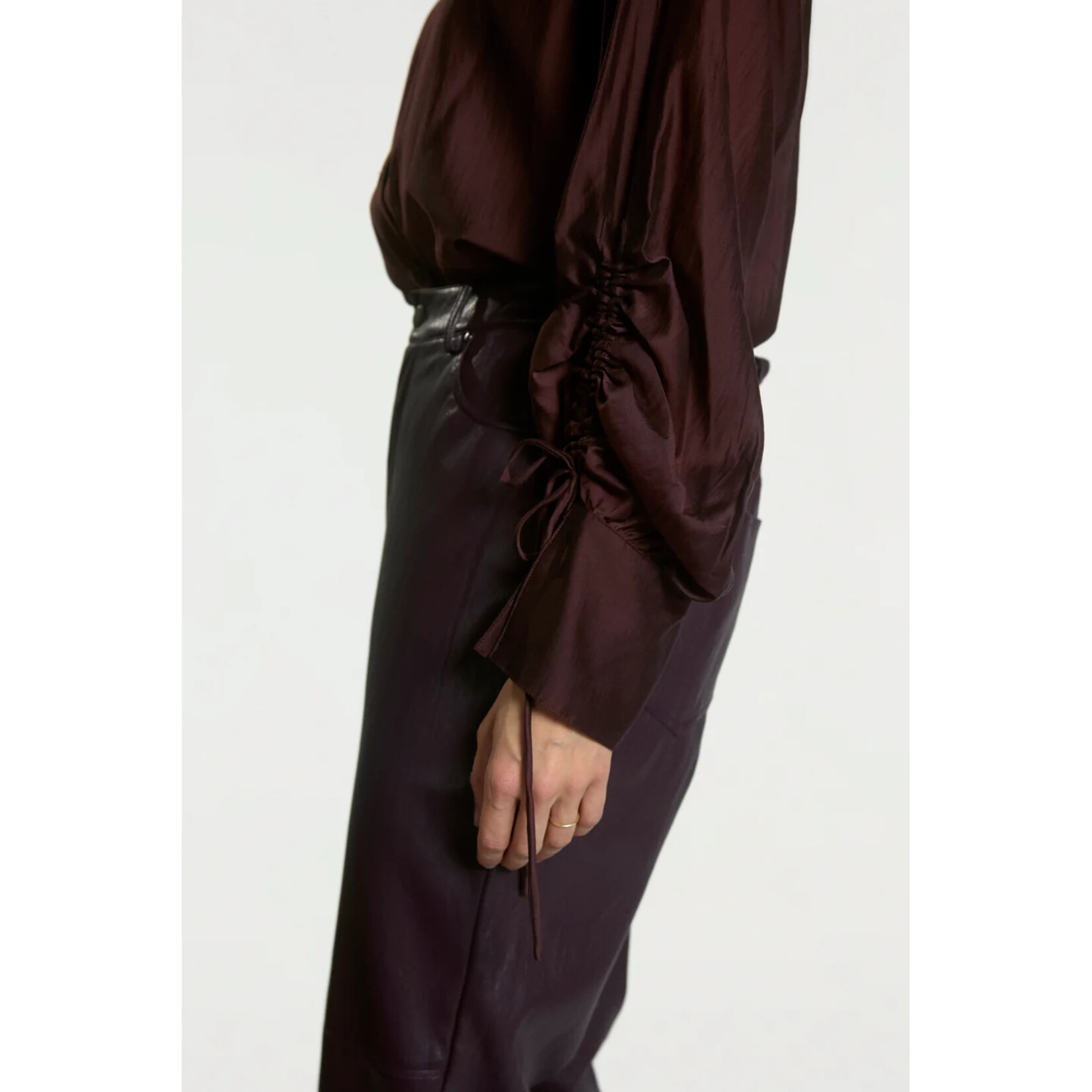 Aaiko blouse MAREL lyo bordeaux